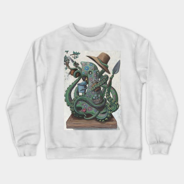 Octopus gardener Crewneck Sweatshirt by Octomanart